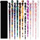 Palitos de cabelo Luinabio Acetate Styling Tortoise Shell 12 unidades