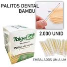 Palitos De Dente Bambu 2000un Marca Natural Sachê