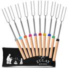 Palitos para Assar Marshmallow Zulay - Pacote com 10 - Extra Longos e Resistentes