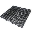 Pallet estrado Plástico 25x50x2,5cm Preto kit 20 peças