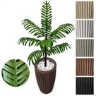 Palmeira Areca Bambu Planta Artificial Com Vaso Decorativo