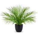 Palmeira artificial Briful 38 cm em vaso preto fosco