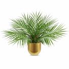 Palmeira artificial Briful 40 cm em vaso dourado Palmeira artificial Briful 40 cm em vaso dourado