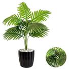 Palmeira Artificial Com Vaso Polietileno Decora Casa Mesa