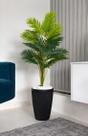 Palmeira Artificial Grande 24 Folhas Com Vaso Romano Pedra -