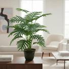 Palmeira Artificial Premium Planta 18 Folhas 80cm Verde