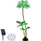 Palmeira artificial SOSHOT com iluminação solar de 6 pés com 260 LED
