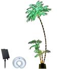 Palmeira artificial SOSHOT com iluminação solar de 7 pés com 260 LED