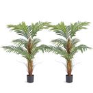 Palmeira artificial VEVOR de 1,2 m de altura com 10 folhas - pacote com 2 Palmeira artificial VEVOR de 1,2 m de altura com 10 folhas - pacote com 2