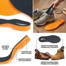 Palmilha de Gel P.U Extra Macia Confortavel Anti Impacto Esportiva Anatomica Unissex Melhora Fascite Plantar esporão do calcâneo Masculina e Feminina