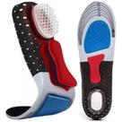 Palmilha de Silicone Confort Max Absorção de Impacto e Suporte Ergonômico Confortável Anti Odor Corrige Postura Respirável Tamanho P 34 ao 38