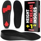 Palmilhas de aumento de altura benoo para homens (+2,54 cm) e elevadores de sapatos