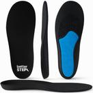 Palmilhas de gel betterstep masculinas 8-14 com amortecimento de impacto