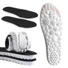 Palmilhas Memory Foam Cloud DWTWLE 4D para homens (pretas, 11-13 EUA)