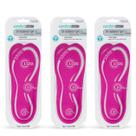 Palmilhas ortopédicas Comfort Zone Tri-Balance Gel para mulheres