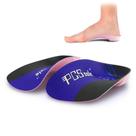 Palmilhas ortopédicas para sapatos, sola de PC, suporte de arco alto, 3/4 de comprimento