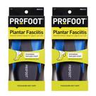 Palmilhas ortopédicas PROFOOT para fascite plantar masculinas 8-13, 2 pares