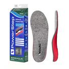 Palmilhas PowerStep Pinnacle Wool cinza/vermelha para homens 6-6,5/mulheres 8-8,5
