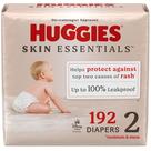 Pañales Huggies Talla 2, Pañales para Bebé Skin Essentials, Talla 2 (5.4-8.2 kg), 192 Unidades (3 Paquetes de 64), El Empaque Puede Variar