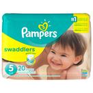 Pañales Pampers Swaddlers Talla 5 Paquete con 20 Unidades