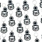 Panda Chaveiro 10un Lembrancinha Festa Aniversário Emborrachado