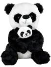 Panda De Pelúcia Com Filhote Pandinha Nicho Bebê Safari Panda De Pelúcia Com Filhote Pandinha Nicho Bebê Safari
