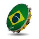 Pandeiro 10 Injetado Pele Brasil Amarelo Torelli TP350AM