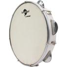 Pandeiro 10" Premium Pele Branca Sambrasil Leve e Resistente Branco Liverpool