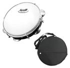 Pandeiro 8'' Injetado Em Abs Preto Torelli Tp809 + Capa Luxo Pandeiro 8'' Injetado Em Abs Preto Torelli Tp809 + Capa Luxo