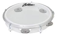 Pandeiro 8 Polegadas Pele Transparente Abs Zellmer Branco