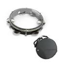 Pandeiro 8'' Preto Pele Cristal Torelli Tp848 Com Bag Pandeiro 8'' Preto Pele Cristal Torelli Tp848 Com Bag