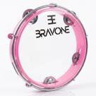 Pandeiro Bravone Profissional 8 Com Pele Cristal Premium
