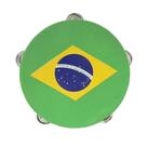 Pandeiro de Plastico Brasil 20 cm 8 polegadas