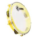 Pandeiro Infantil Abs Amarelo Pele Cristal 8 Polegadas Luen