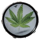 Pandeiro Profissional 10" Pele Leitosa Vip Cannabis Folha Pandeiro Profissional 10" Pele Leitosa Vip Cannabis Folha