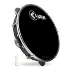 Pandeiro Profissional Luen 10 ABS Preto 40042PT Pele Preta