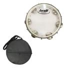 Pandeiro Torelli 10'' Branco Abs Pele Cristal com Capa