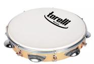Pandeiro Torelli 10"- Natural Pele Leitosa Tp309nt