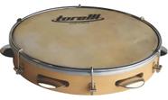 Pandeiro Torelli De 10'' Pele Animal Tp300 - Natural Marrom Amarelado