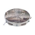 Pandeiro Vanguarda 10" ABS Pele Leitosa Personalizado Leão (Branco) - 116905