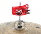 Pandeirola de Chimbal Torelli TPC307 Vermelho p/ fixar na haste da máquina de chimbal som chocalho