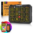 Panel de Interruptores Auxbeam 12 Canales Bluetooth RGB AC-1200 para Camión