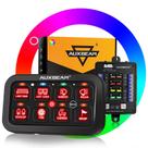 Panel de Interruptores Auxbeam RB80 RGB de 8 Canales, Automático con Atenuación, Resistente al Agua Panel de Interruptores Auxbeam RB80 RGB de 8 Canales, Automático con Atenuación, Resistente al Agua