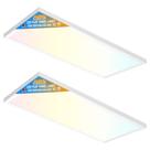 Panel LED Plano Allsmartlife 24W 1x2ft Regulable Paquete de 2
