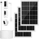 Panel Solar iTODOS 7W Paquete de 3 con Adaptador USB-C Impermeable