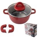 Panela 16 Cm Caçarola C/ Revestimento Cerâmica Antiaderente