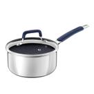 Panela 18cm Inox Antiaderente Cerâmico Tramontina Fogão Indução Romagna 2,25L
