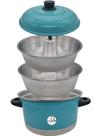Panela 3x1 Multiuso de Alumínio Cozivapor Pudim Tiffany