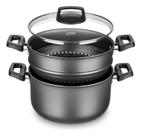 Panela A Vapor Cozivapor Antiaderente 3,2 L Grafite Mta