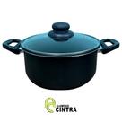 Panela Antiaderente Cintraflon Não gruda para Brigadeiro Doces Tampa Vidro 4,5 Litros 24cm